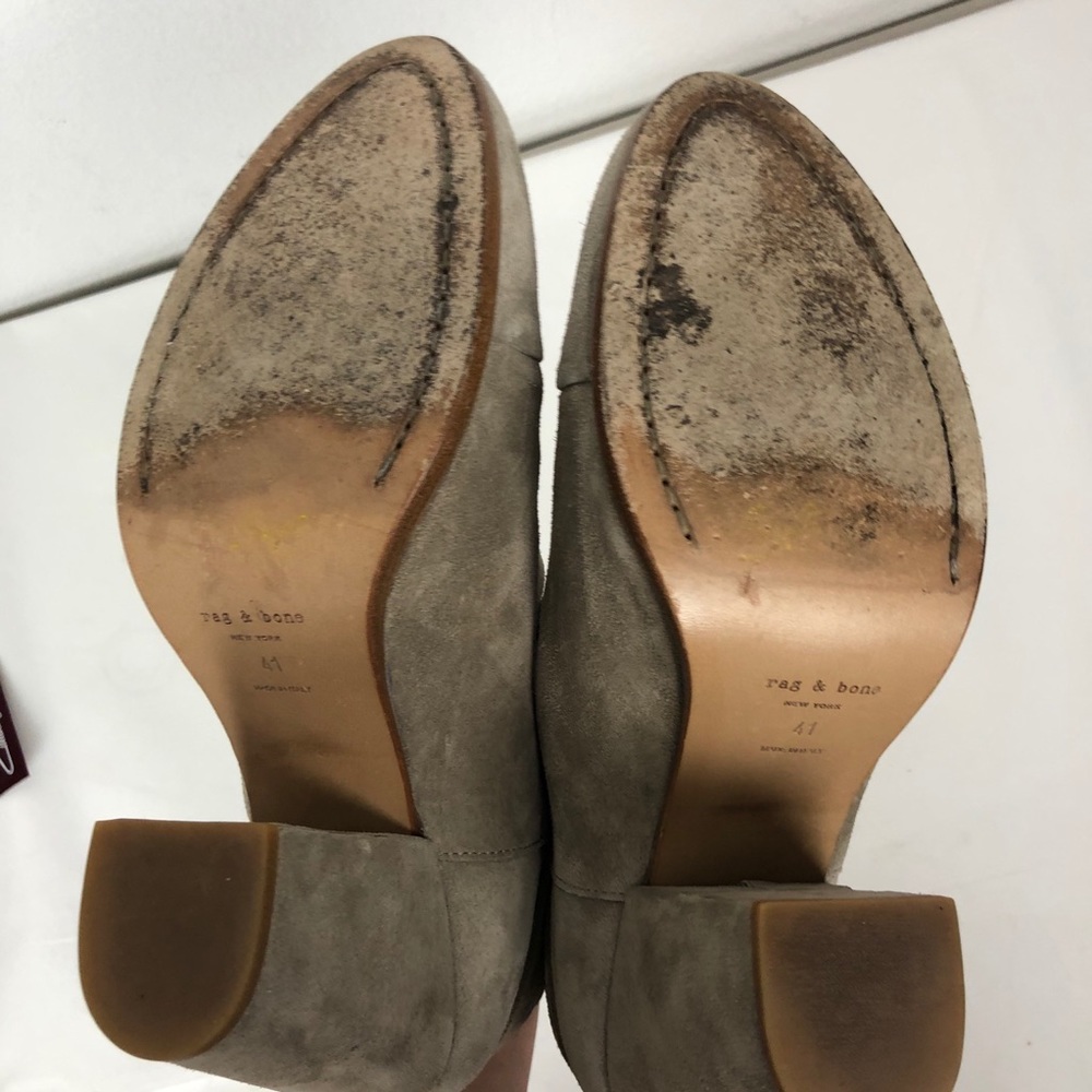 Rag & Bone stone suede Harrow heeled bootie - Picture 8 of 9